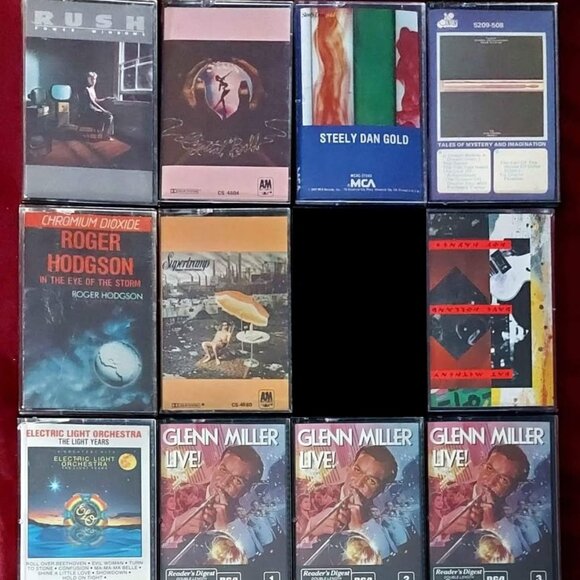 All for $30 - Lot of 11 prog rock & jazz cassette tapes k7 / rush styx steely da - Picture 1 of 1